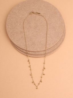 Palmonas - Beaded Charm Chain Necklace Women - Waterproof And Anti-Tarnish
