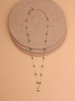 Palmonas - Accent Golden Pendant Necklace Women - Waterproof And Anti-Tarnish