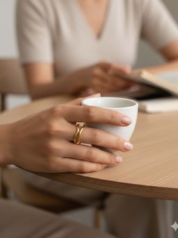 Niska - Statement Adjustable Brass Ring Anti Tarnish