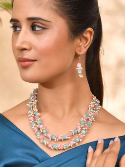 Silvermerc Designs - Gold-Plated Beads Ethnic Jewellery Set Women