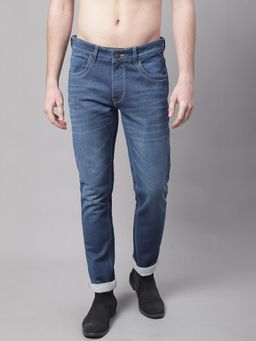 Cantabil - Men Dark Mercerised Jeans