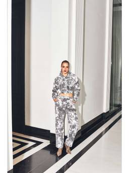 Kay Kay BY KKHUSHI SAHAII - Aria Grey Printed Co-Ord Set