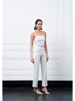 Kay Kay BY KKHUSHI SAHAII - Nolia White Cotton Co-Ord Set