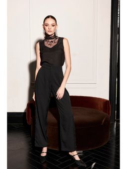 Kay Kay BY KKHUSHI SAHAII - Quinn Black Embroidered Crepe Co-Ord Set