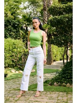 Kay Kay BY KKHUSHI SAHAII - Harlow Green Denim Co-Ord Set