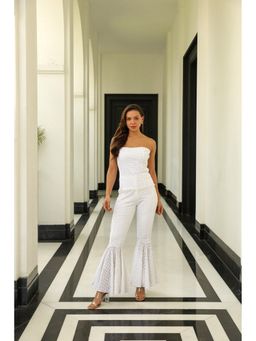 Kay Kay BY KKHUSHI SAHAII - Miu White Cotton Thread Work Co-Ord Set