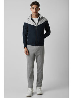Van Heusen - Navy Print Slim Fit Jacket and Track Pant