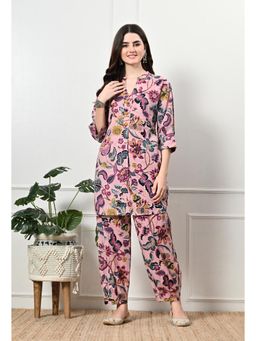 Laado - Pink Multifloral Kurta & Salwar (Set of 2)