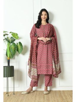 Laado - Pure Cotton Katha Kurta with Pant & Dupatta (Set of 3)