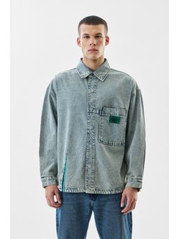 Snitch - Relaxed Fit Washed Denim Jacket