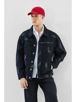 Snitch - Relaxed Fit Washed Denim Jacket