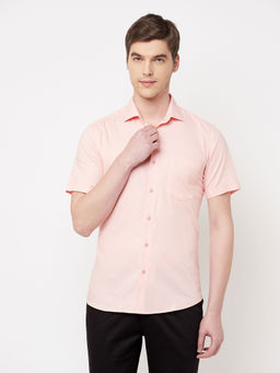 CRIMSOUNE CLUB - Men Pink Printed Casual Shirt