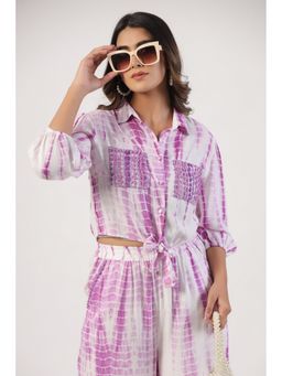 STIL-O-STITCH - Purple Tie-Dye Rayon Top