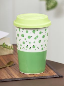 Voncasa - Coffee Mug with Lid (400 Ml)