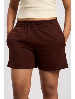 COLOR CAPITAL - Brown Relaxed Lounge Shorts