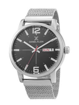 Daniel Klein - Analog Gunmetal Dial Men Watch- DK.1.12370-3