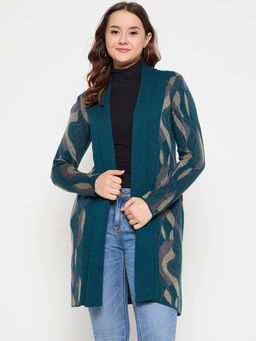 Creative Line - Multi-Colour Self Design Knitted Shrug