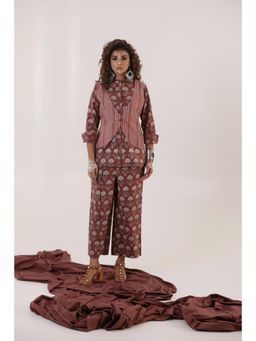 Keva Clothing - Lalima Shirt With Attached Waistcoat And Pant (Set of 2)