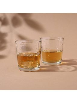 Smartserve - Kyvos Whiskey Glass- 285 ml - (Set of 2) - Clear