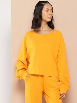 Alcis - Women’s Regular Fit 100% Cotton Mustard Street Sweatshirt