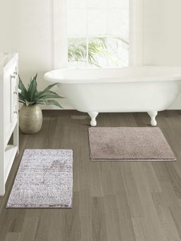 OBSESSIONS - Multi-Color Anti-Skid Polyester Bath Mat (Set Of 2)