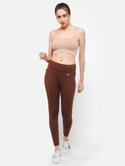 Clovia - Brown High-Rise Active Tights