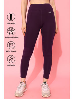 Clovia - High-Rise Slant Pocket Active Tights