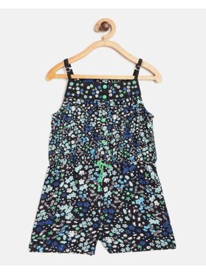 Nautinati Multicolour Strpied Jumpsuit for Girls