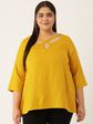 theRebelinme Tops Buy theRebelinme Plus Size Womens Mustard Solid