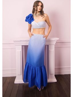 BAHAARA BY DIVYA NARULA - Bluebell Ombre Skirt and Top Set