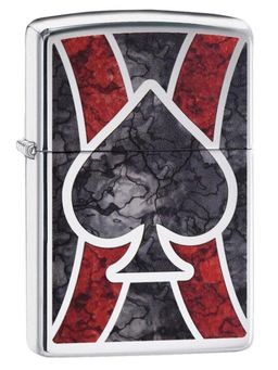 Zippo - Spade Design Windproof Pocket Lighter