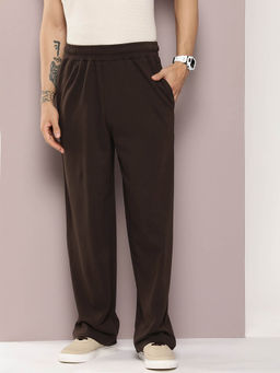 DILLINGER - Brown Light Weight Baggy Knitted Korean Trackpants