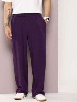 DILLINGER - Purple Light Weight Baggy Knitted Korean Trackpants