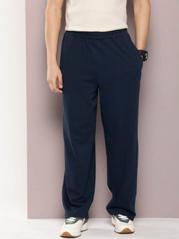 DILLINGER - Navy Blue Light Weight Baggy Knitted Korean Trackpants