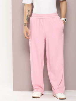DILLINGER - Pink Light Weight Baggy Knitted Korean Trackpants