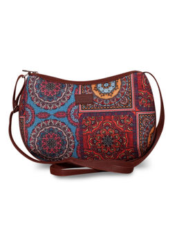 Zouk - Womens Multicolour Mandala Structured Shoulder Bag