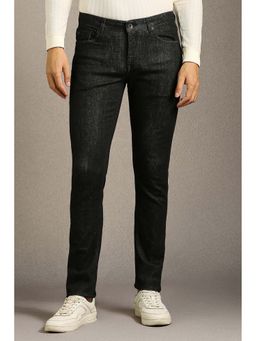 Louis Philippe - Men Black Mid Slim Fit Jeans