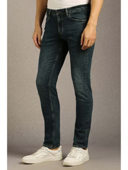 Louis Philippe - Men Navy Blue Mid Slim Fit Jeans