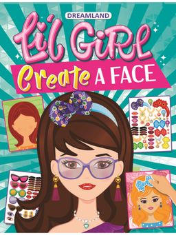 Dreamland - Lil Girl Create A Face-Activity Book for Kid