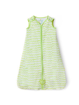 NINTARA BABY - Green Organic Cotton Lightweight 0.5 Tog Wearable Blanket