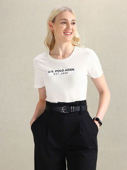 U.S. POLO ASSN. - Pure Cotton Sticker Print T-Shirt