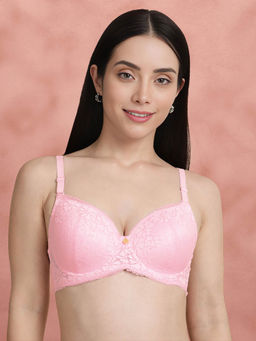 Shyaway - Susie By Orchid Pink Fully Lace Padded Wired Bra