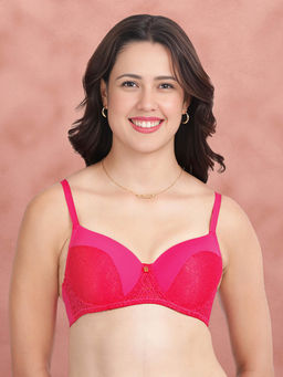 Shyaway - Susie By Fuchsia Half Lace Padded Wired Bra