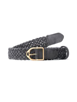 Rare Rabbit - Men Aegis Grey Leather Belt