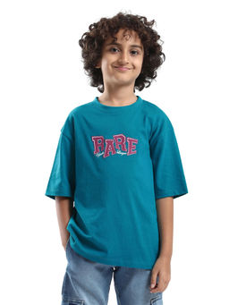 RARE ONES - Kids Cole Cotton Graphic Print Oversized Fit T-shirt