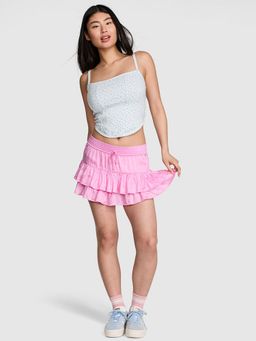Victoria's Secret - Summer Fling Satin Ruffle Skort Pink
