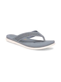 Bata - Textured Grey Flip-flops