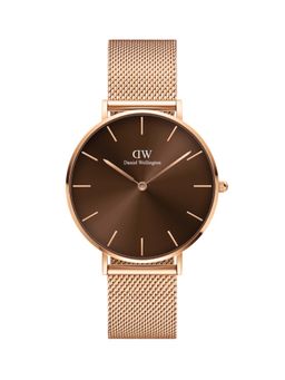 Daniel Wellington - Petite Amber 36mm Rose Gold & Brown Unisex Watch