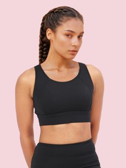 Enamor - A205 Womens Quick Dry Sports Bra Black