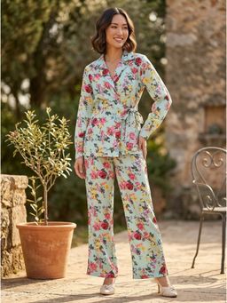 KOTTY - Green Printed Crepe Regular Co-Ord Set